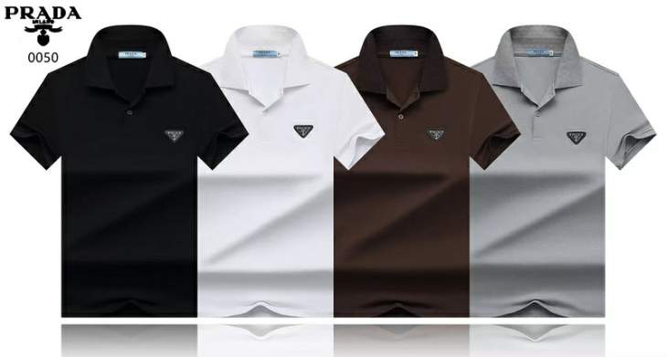 Picture of Prada Polo Shirts Short _SKUPradaM-3XL8qx005025718